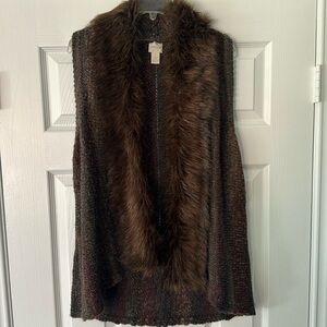 Eye catching fall/winter knit vest.